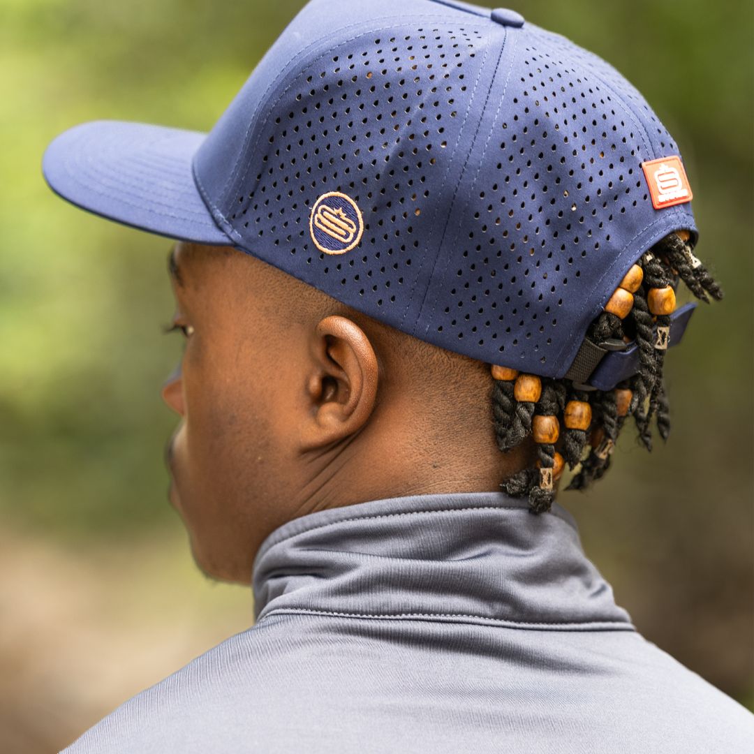 Alpha Icon 5 Panel Performance Cap with Laser Hole Detail