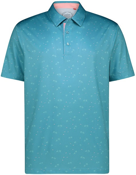 Men's Summer Vibes Dry Tech Performance Golfer Polo Shirt - Swagg