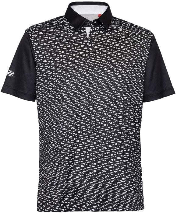 Mens golfer – mens polo shirt – mens golf shirt – meander collection – swagg fashion shirt – collared shirt – dry tech performance golfer  - fashion polo – patterned golfer 
