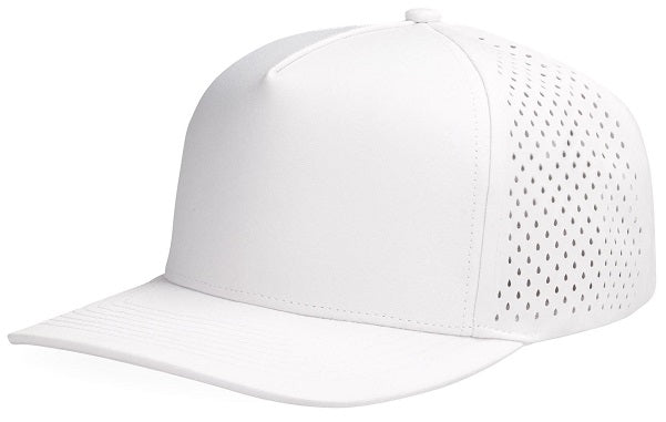 Alpha - 5 Panel Performance Cap with Laser Hole Detaill