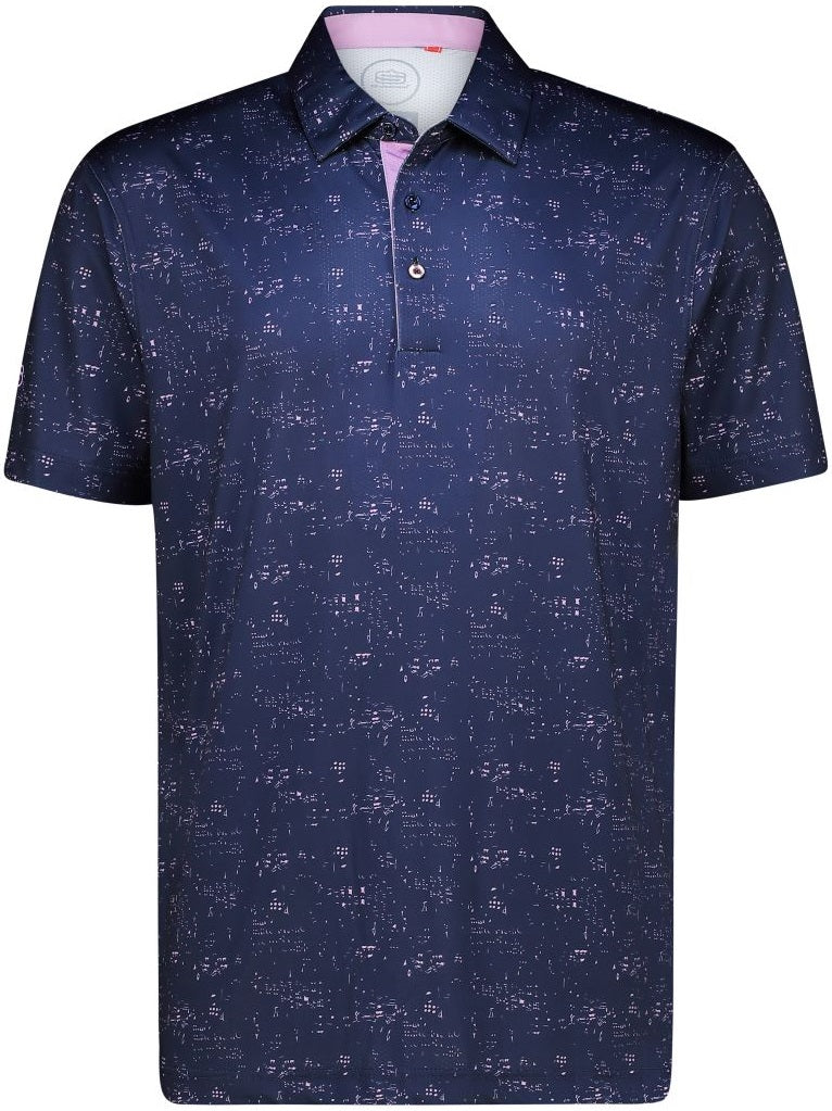 Men's Litho Dry Tech Performance Golfer Polo Shirt