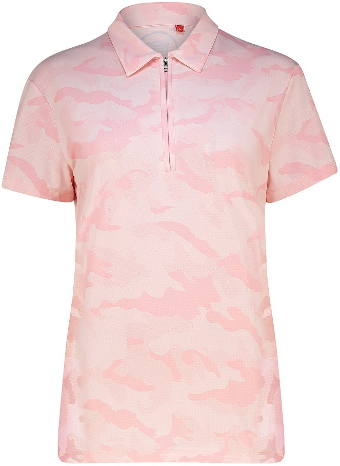 Ladies Femme Camo Dry Tech Golfer Polo Shirt