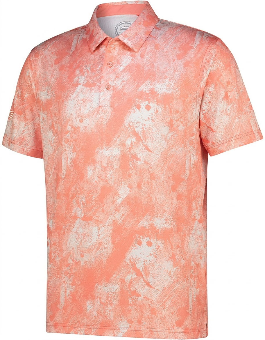 Men's Mod Paint Dry Tech Performance Golfer Polo Shirt-2