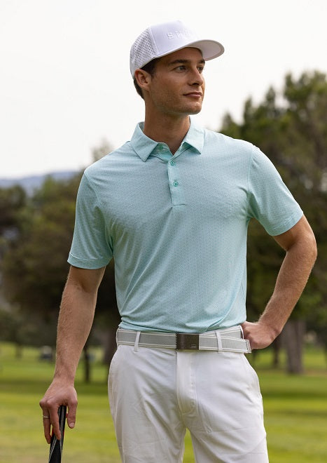 Men&#39;s Heron Dry Tech Performance Golfer Polo Shirt