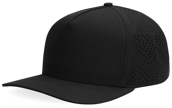 Alpha - 5 Panel Performance Cap with Laser Hole Detaill