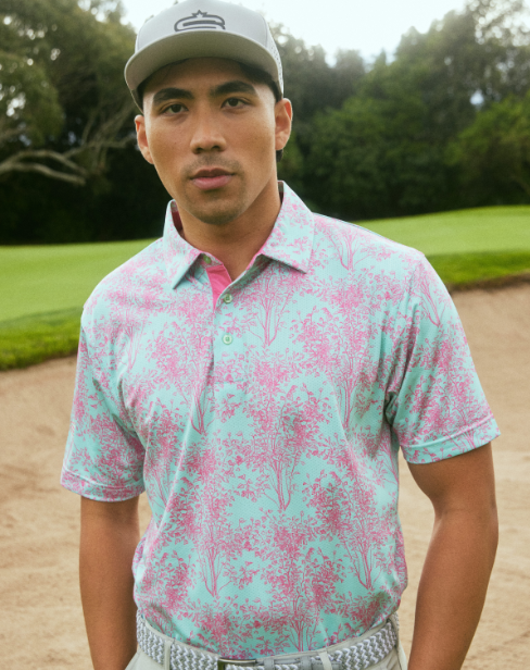 Men&#39;s Leaf-ish Dry Tech Performance Golfer