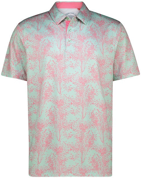 Swagg Mens Leaf-ish Dry Tech Performance Polo Shirt - Image 2