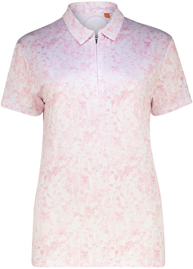 Women's Fun Flora Dry Tech Golfer Polo Shirt