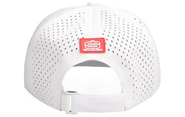 Alpha - 5 Panel Performance Cap with Laser Hole Detaill