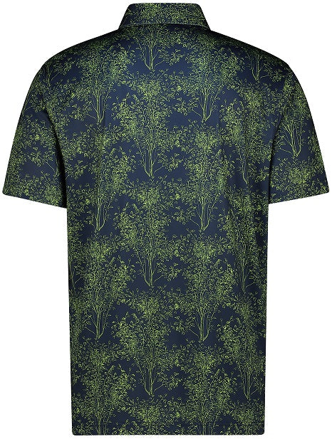 Swagg Mens Leaf-ish Dry Tech Performance Polo Shirt - Image 6