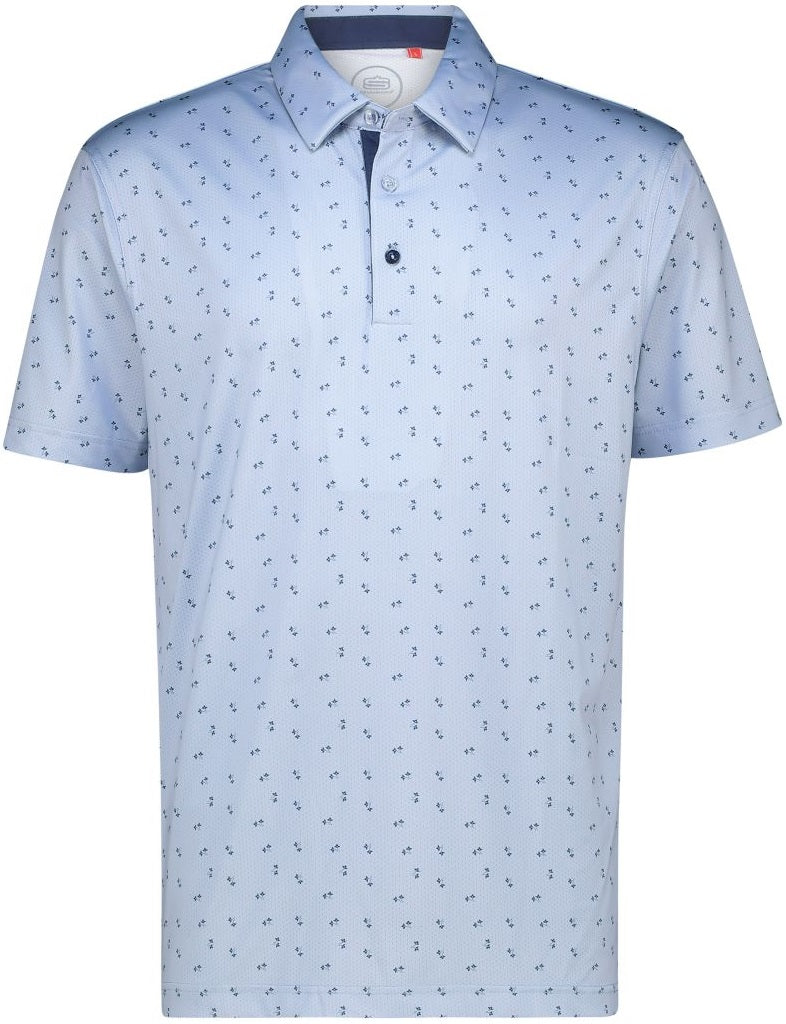 Men's Micro Meadow Dry Tech Performance Golfer Polo Shirt