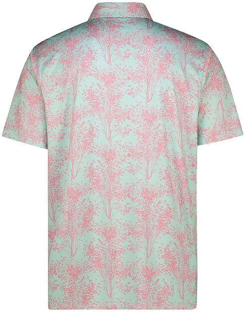 Swagg Mens Leaf-ish Dry Tech Performance Polo Shirt - Image 3