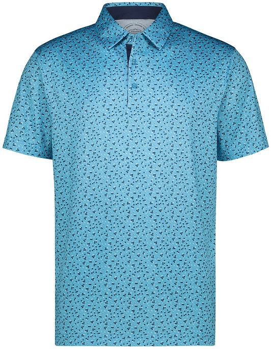 Men&#39;s Crazy Daisy Dry Tech Performance Golfer Polo Shirt