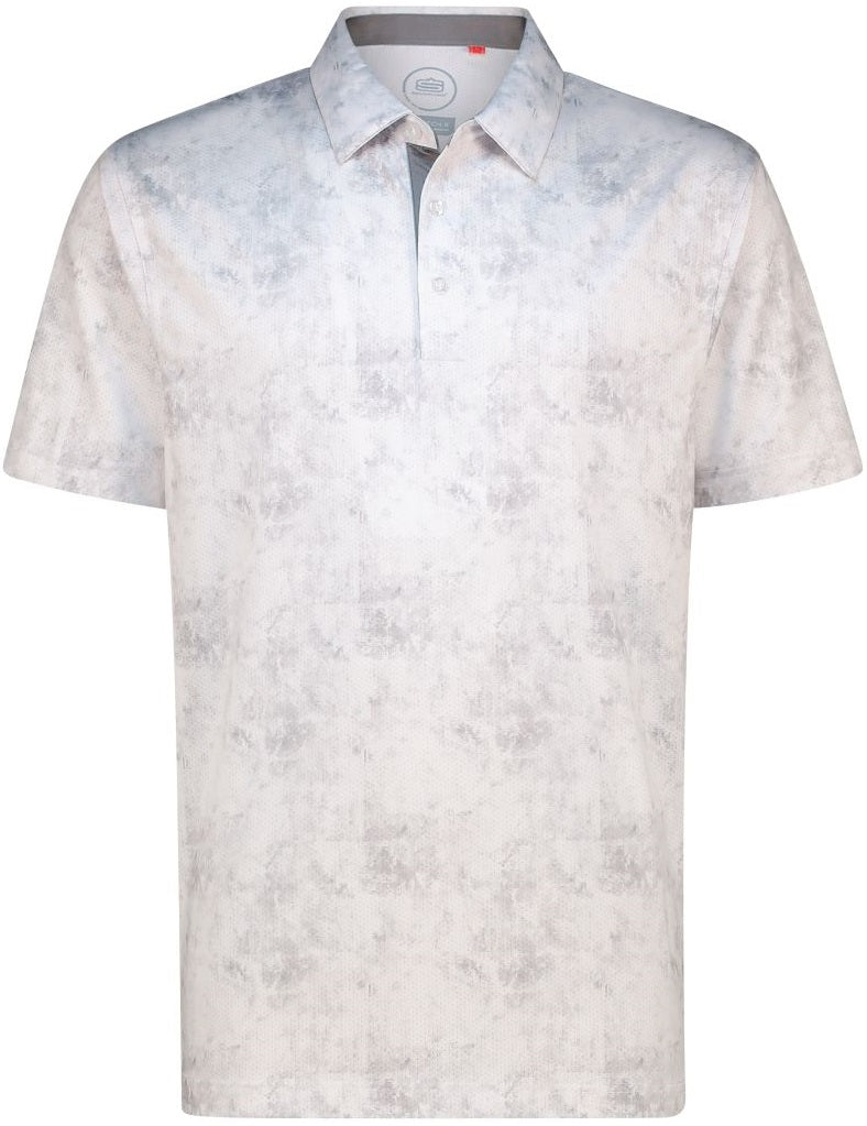 Men's Virtual Noise Dry Tech Performance Golfer Polo Shirt