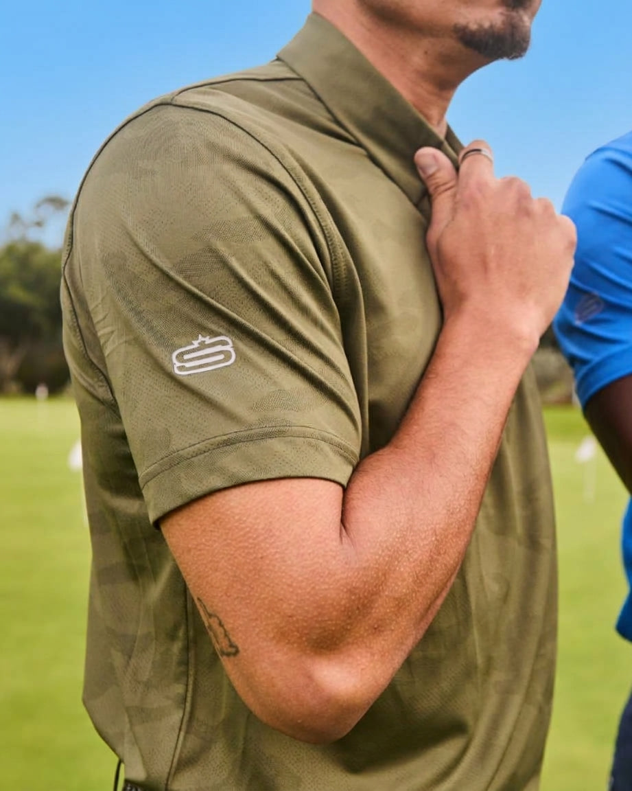 Men's Terrain Dry Tech Performance Golfer Polo Shirt-2