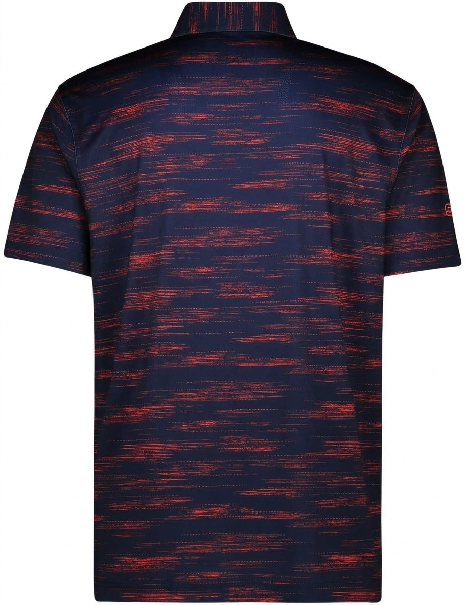 Men's Blurred Lines Dry Tech Performance Golfer Polo Shirt-3