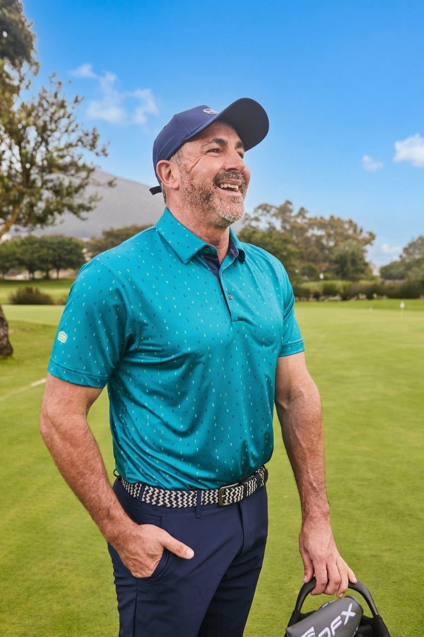 Men's Nomad Dry Tech Performance Golfer Polo Shirt-2