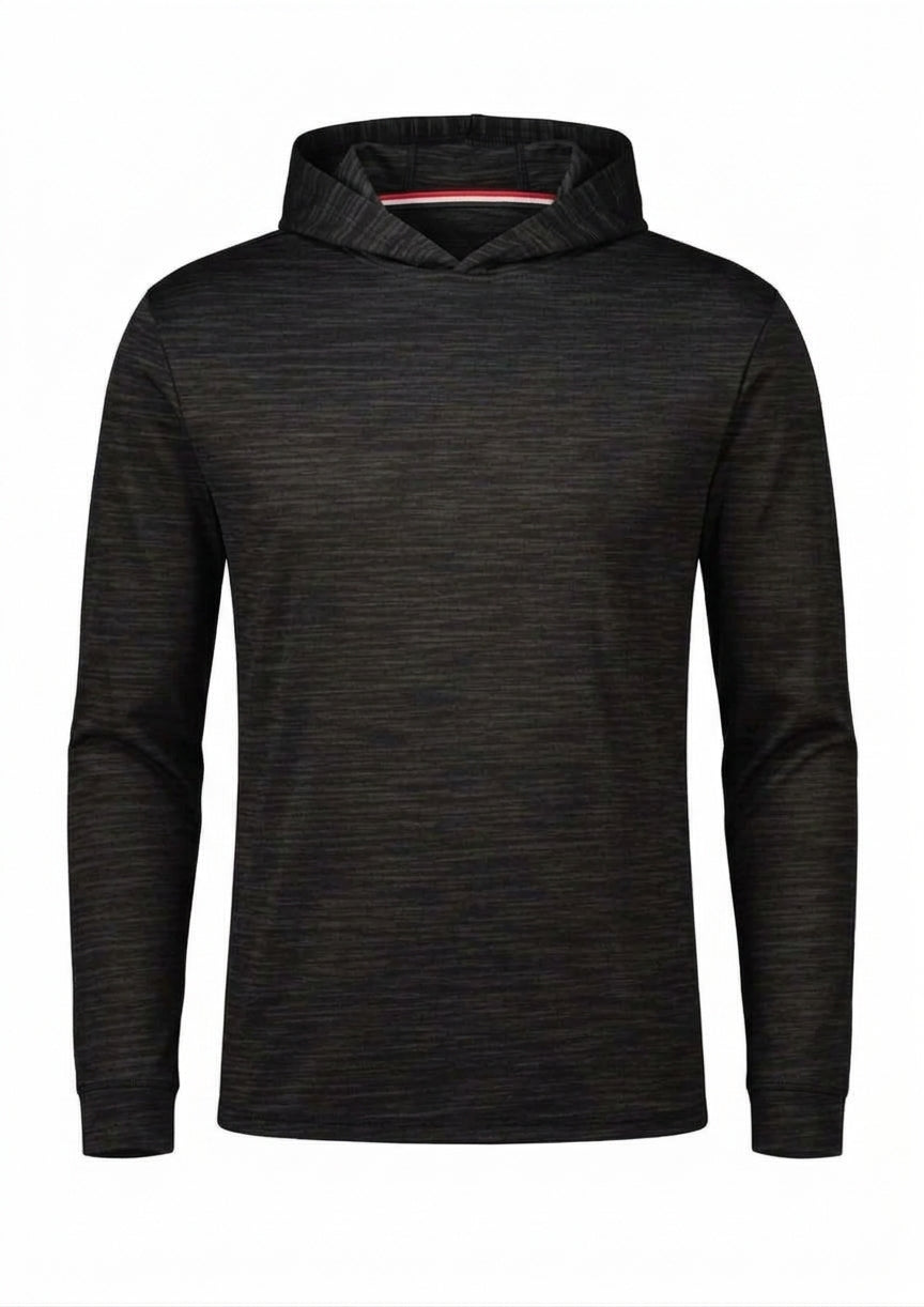 Men's Corefit Hooded Space-Dye Mid-Layer Top