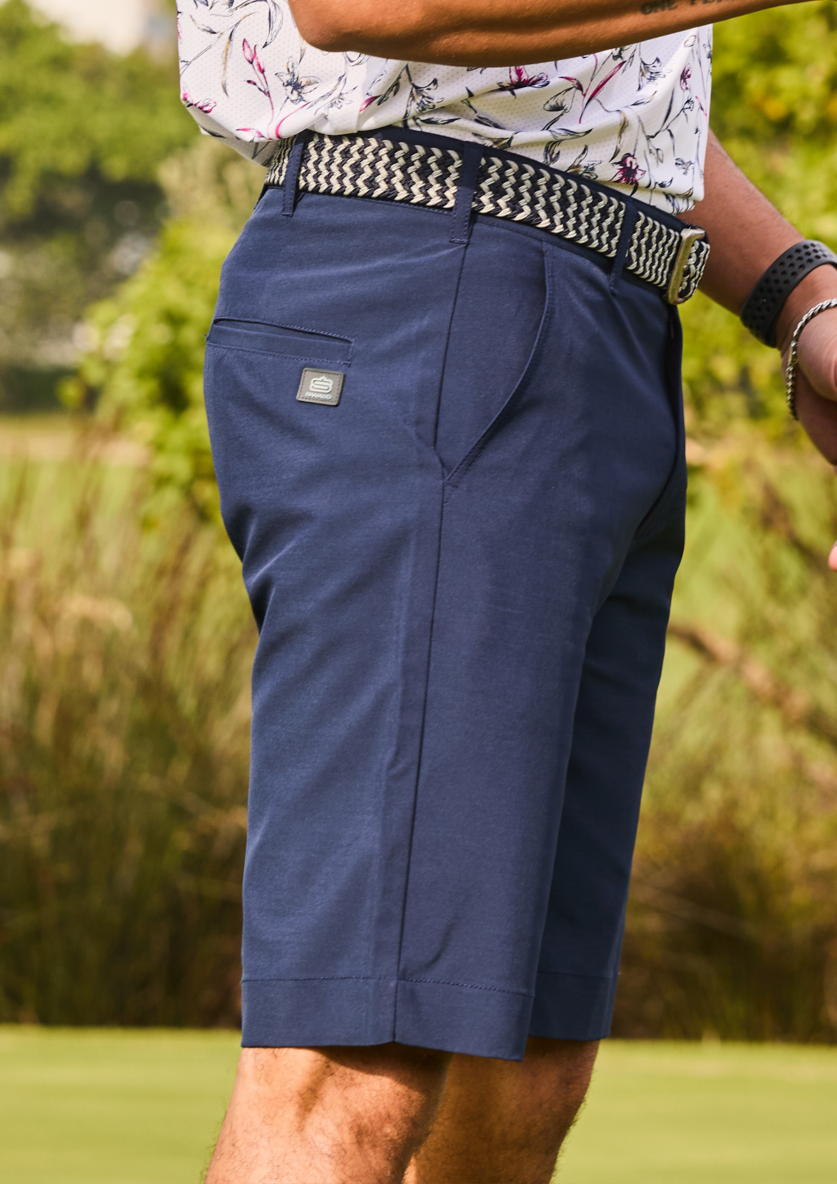Men's Plain Bermuda Shorts-2