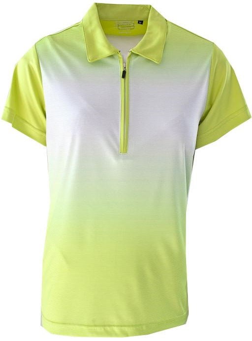 Women&#39;s Sublimated Colour Block Striped Golfer Polo Shirt