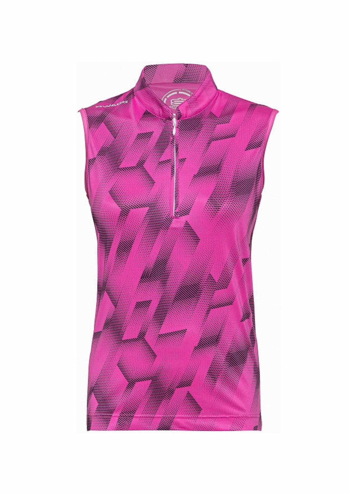 Women's Geo Sleeveless Dry Tech Golfer Polo Shirt