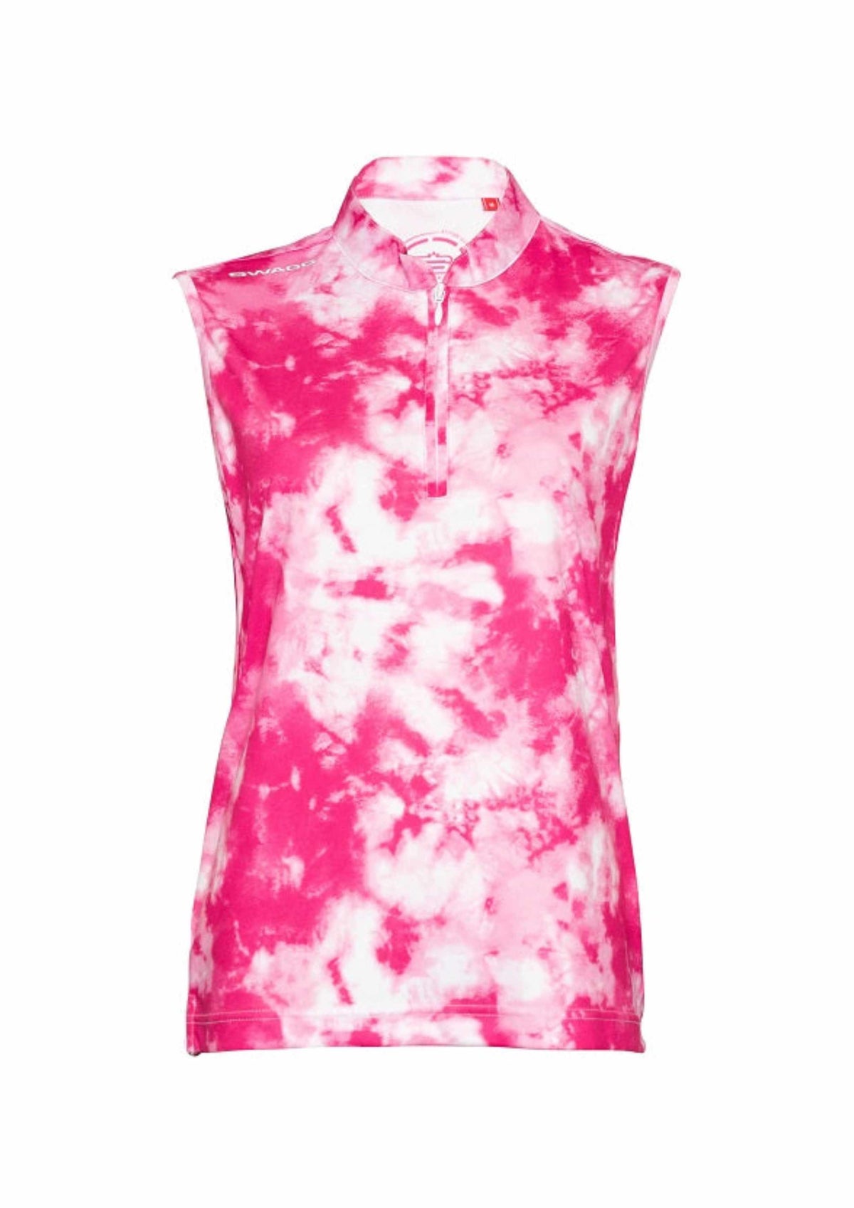 Women's Tie-Dye Sleeveless Golfer Polo Shirt
