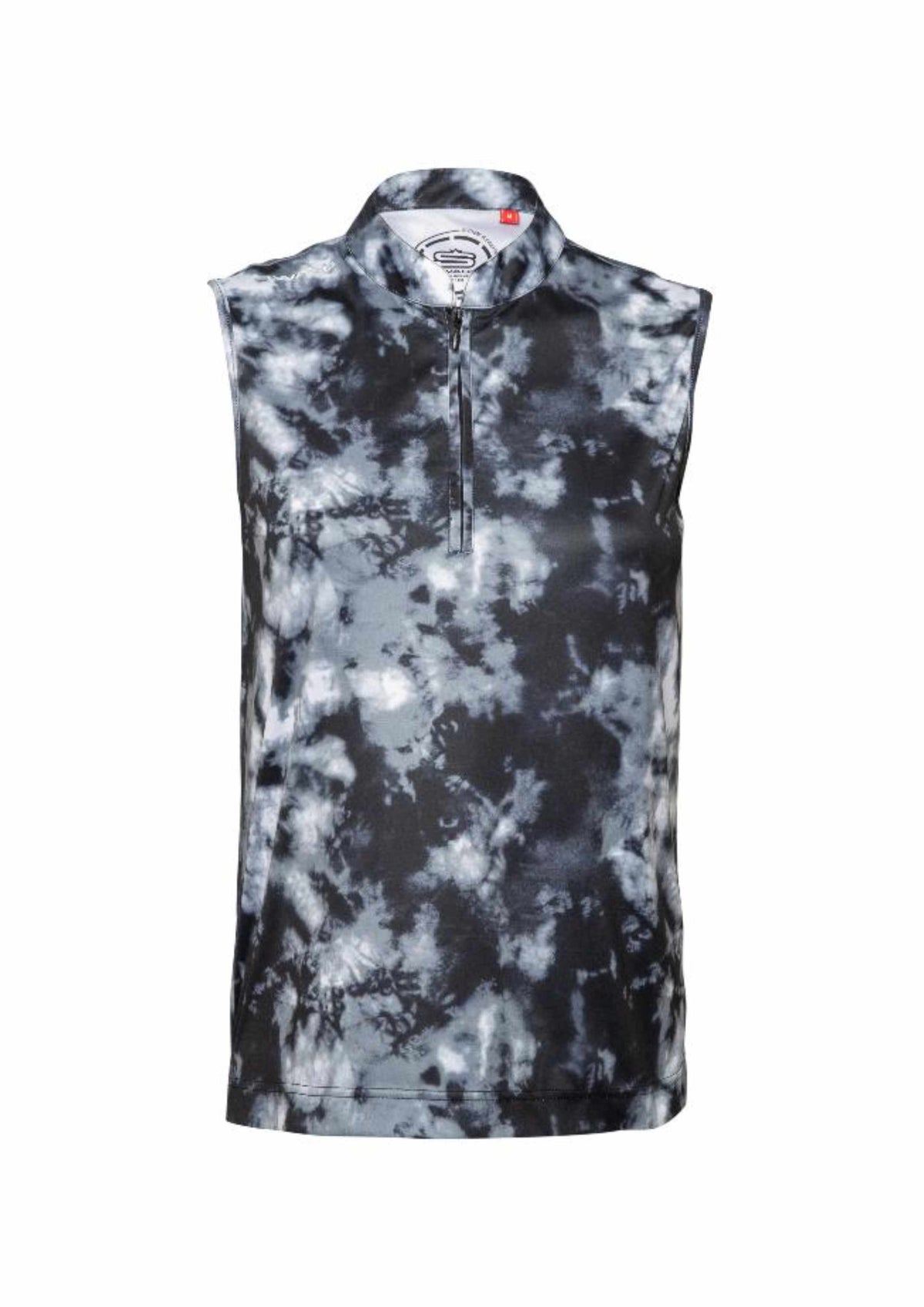 Women's Tie-Dye Sleeveless Golfer Polo Shirt