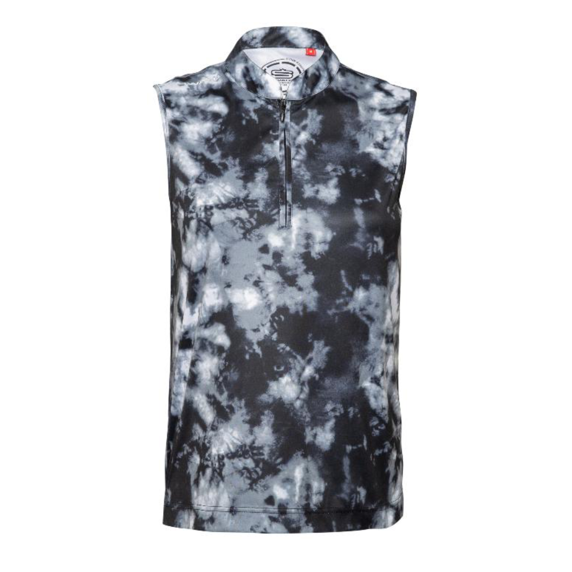 Women's Tie-Dye Sleeveless Golfer Polo Shirt
