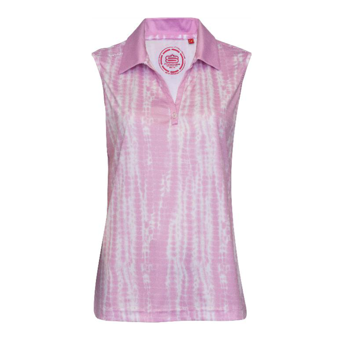 Women's Shibori S/Less Golfer Polo Shirt-1