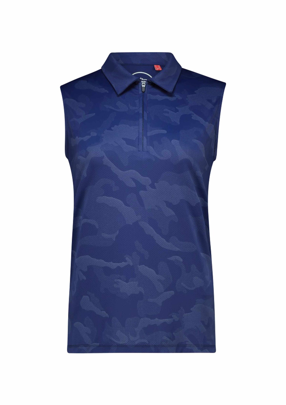 Women's Femme Camo Sleeveless Golfer Polo Shirt