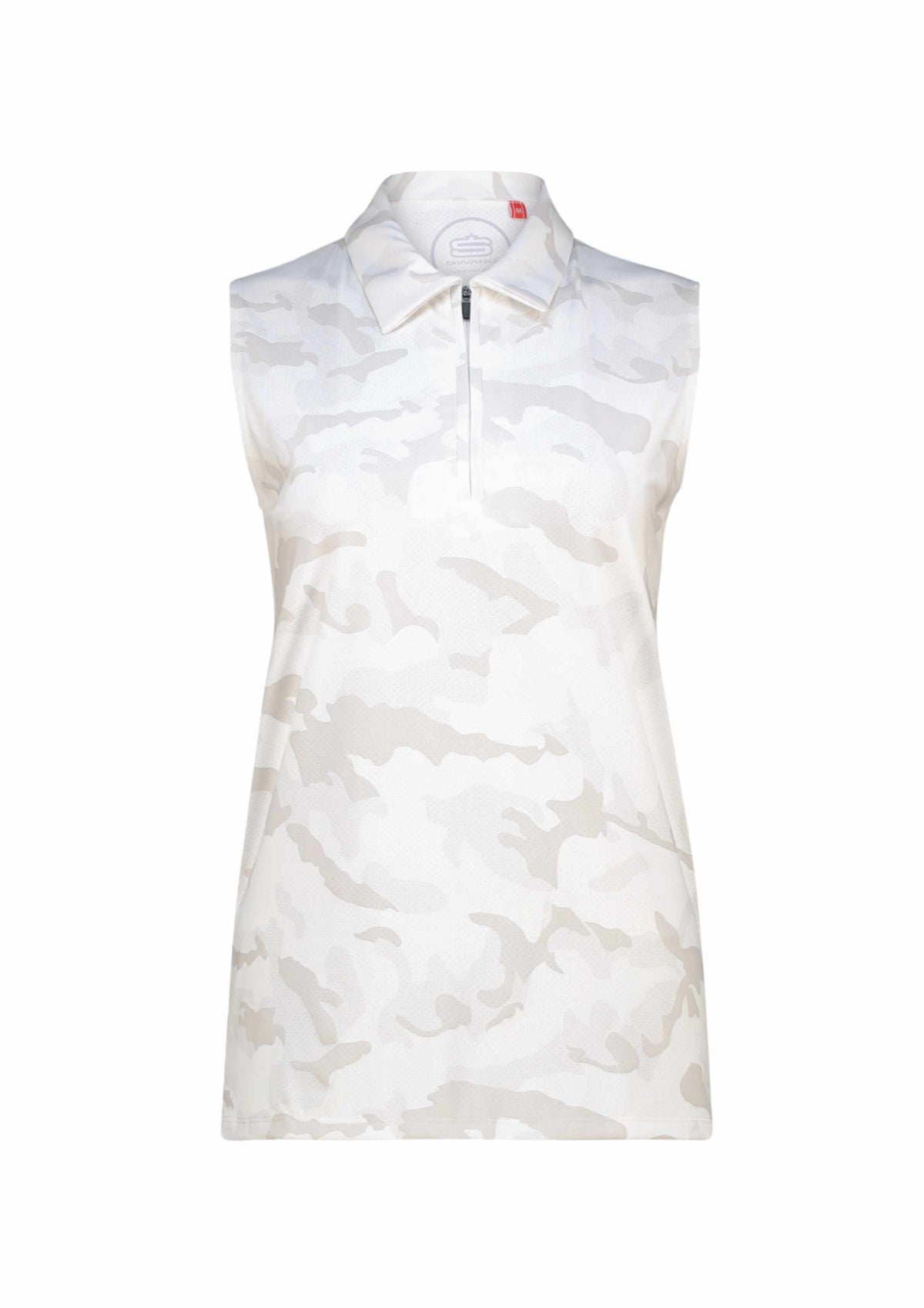 Women's Femme Camo Sleeveless Golfer Polo Shirt