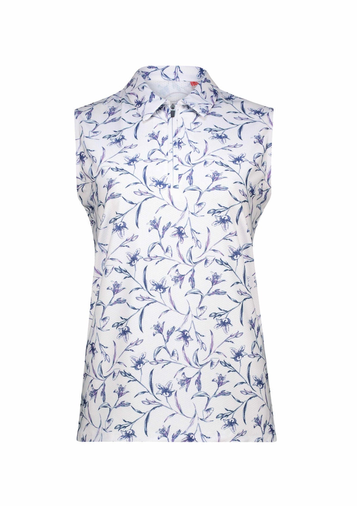 Women's Blooming Dry Tech-X Sleeveless Golfer Polo Shirt