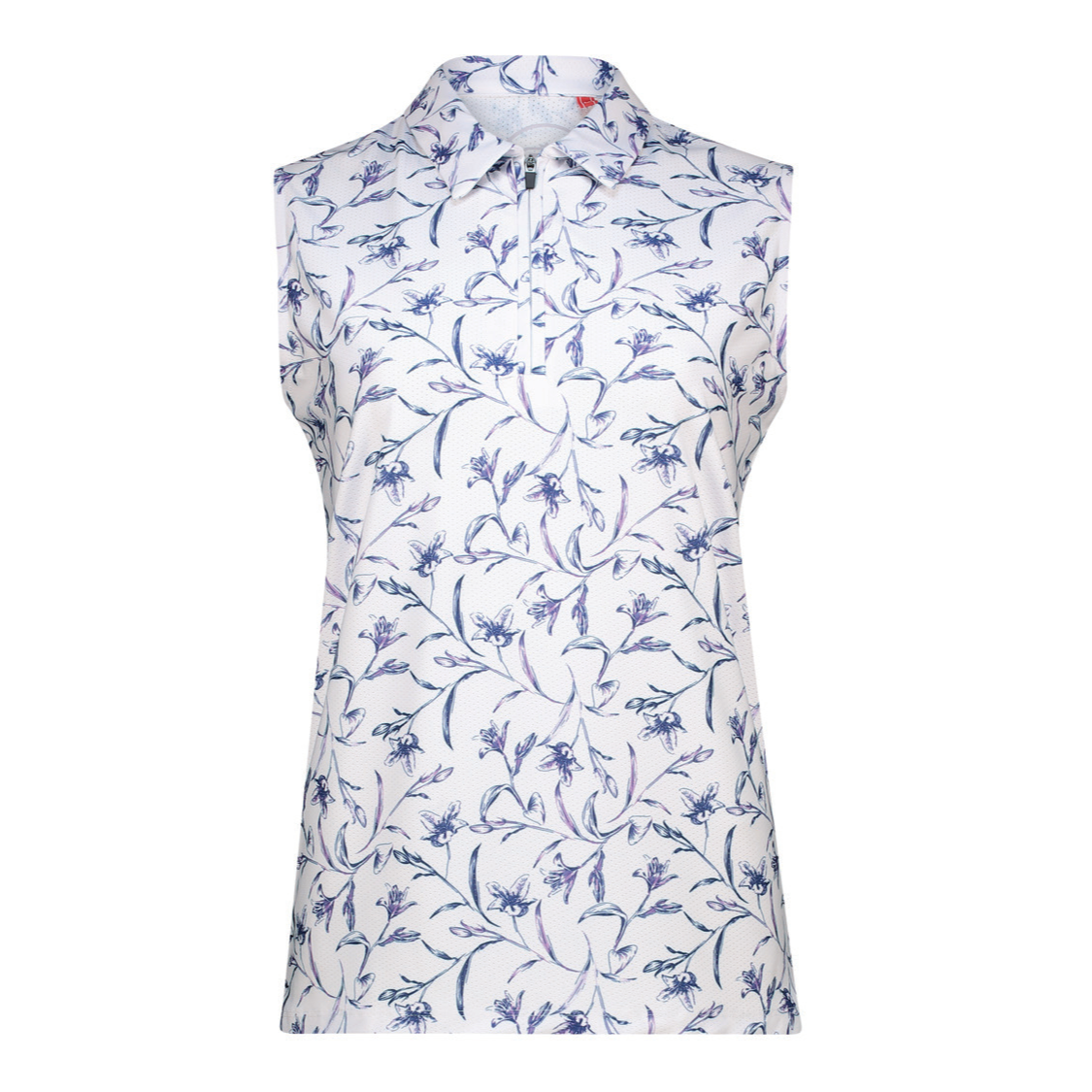 Women's Blooming Dry Tech-X Sleeveless Golfer Polo Shirt