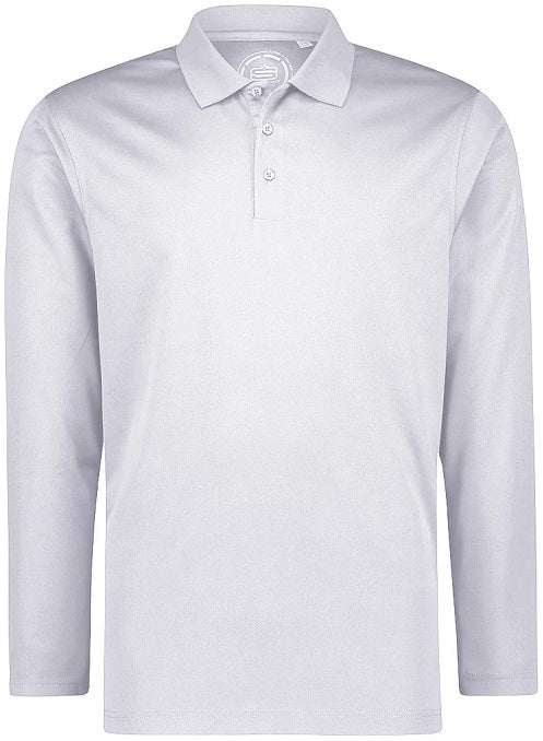 Men&#39;s Basic Performance Long Sleeve Golfer Polo Shirt