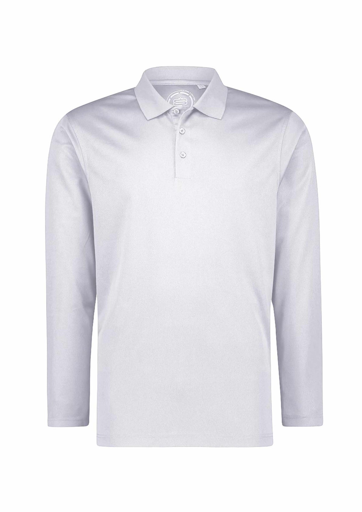 Men's Basic Performance Long Sleeve Golfer Polo Shirt