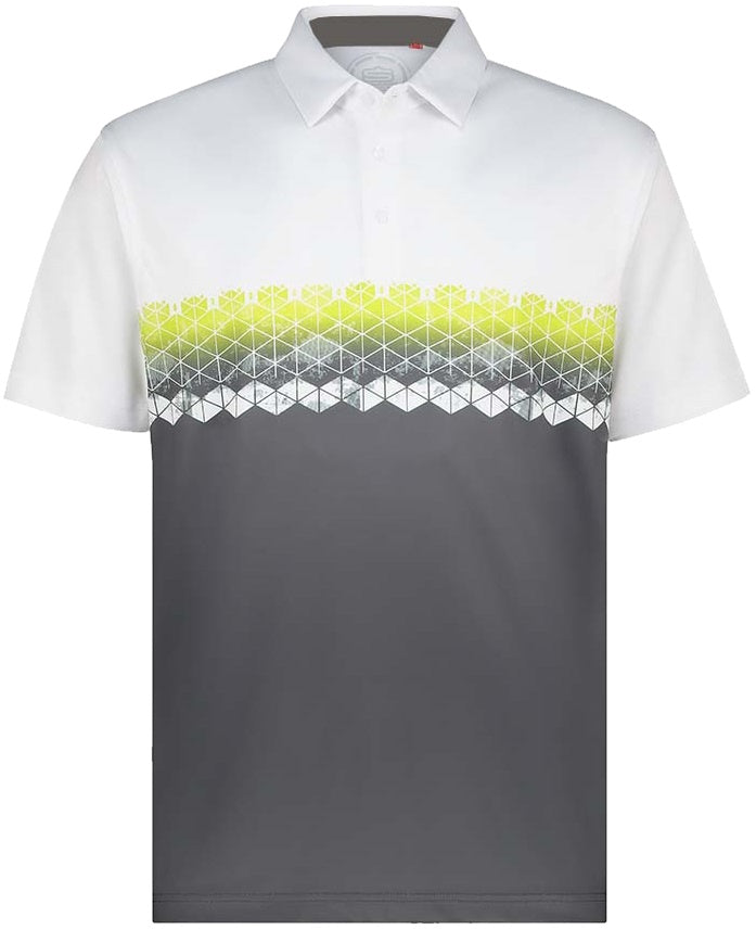 Men&#39;s Glitch Dry Tech Performance Golfer Polo Shirt