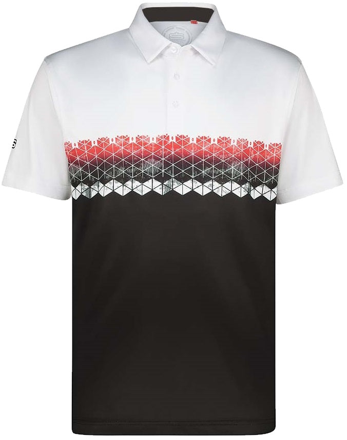 Men's Glitch Dry Tech Performance Golfer Polo Shirt