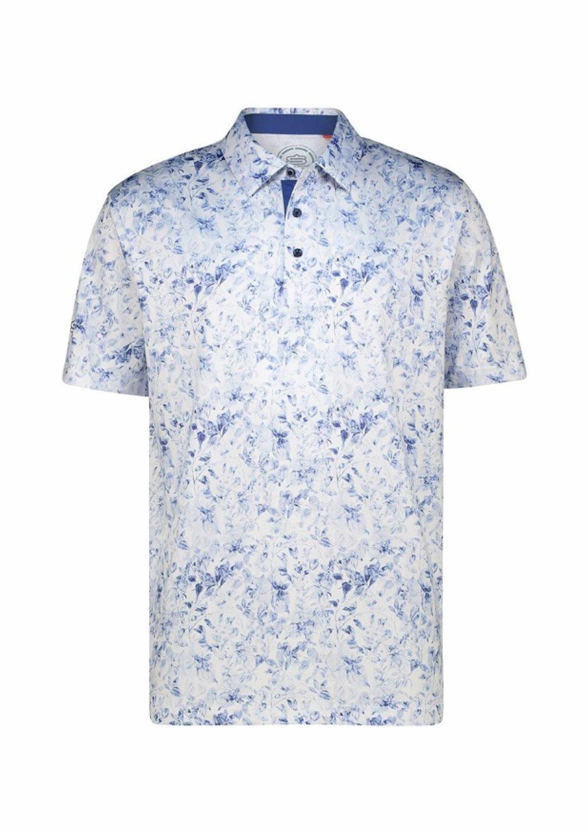 Men's Photo Flora Dry Tech Performance Golfer Polo Shirt
