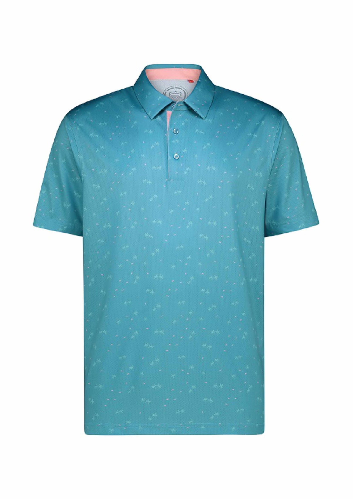 Men's Summer Vibes Dry Tech Performance Golfer Polo Shirt