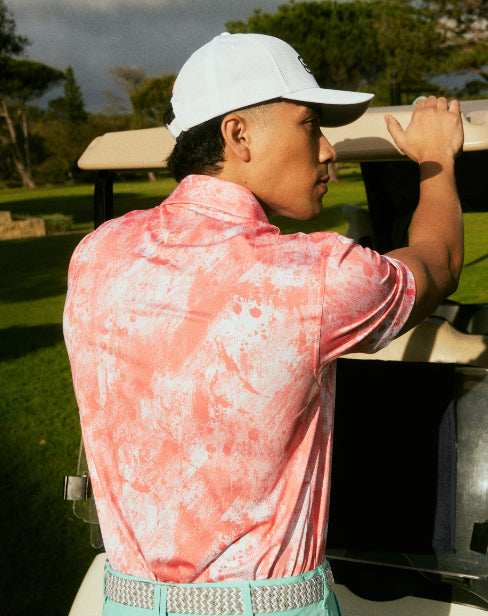 Men's Mod Paint Dry Tech Performance Golfer Polo Shirt