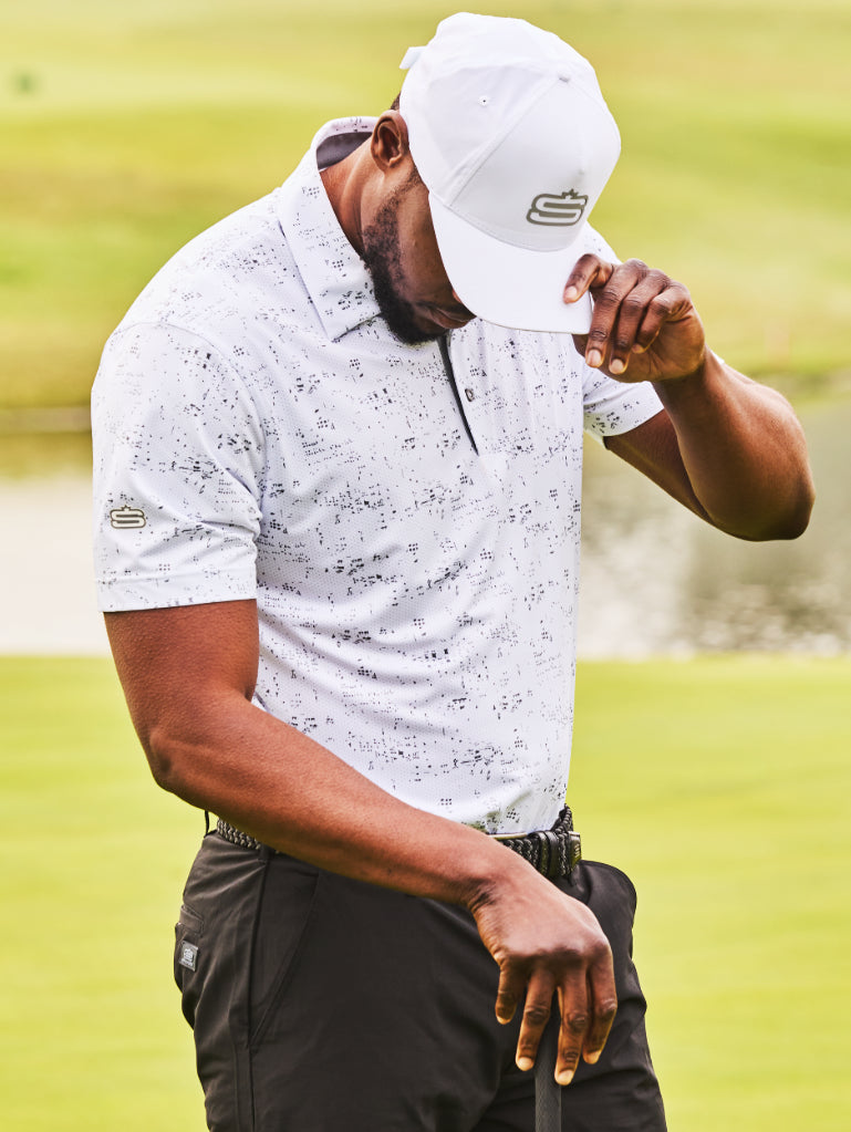 Men's Litho Dry Tech Performance Golfer Polo Shirt