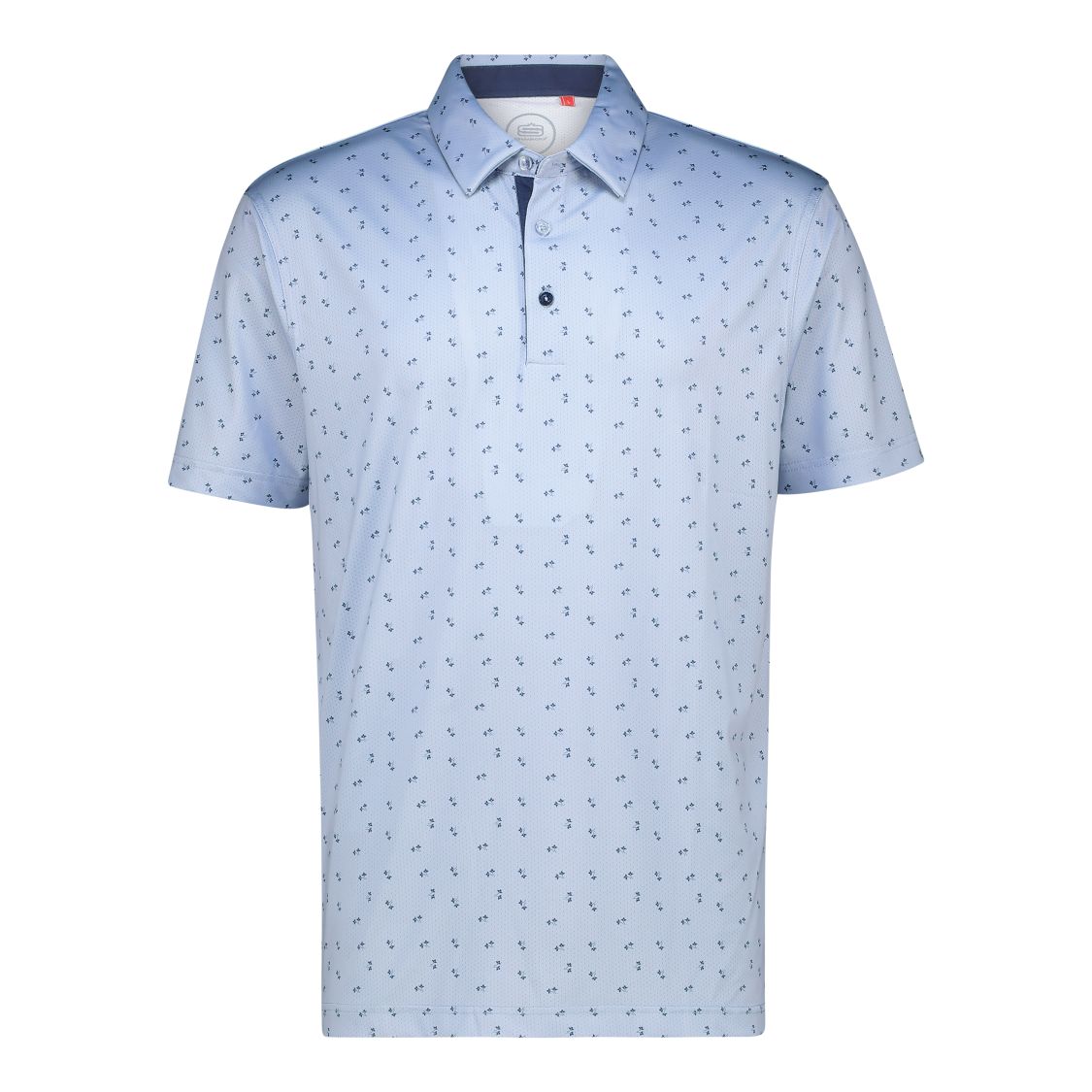 Men's Micro Meadow Dry Tech Performance Golfer Polo Shirt