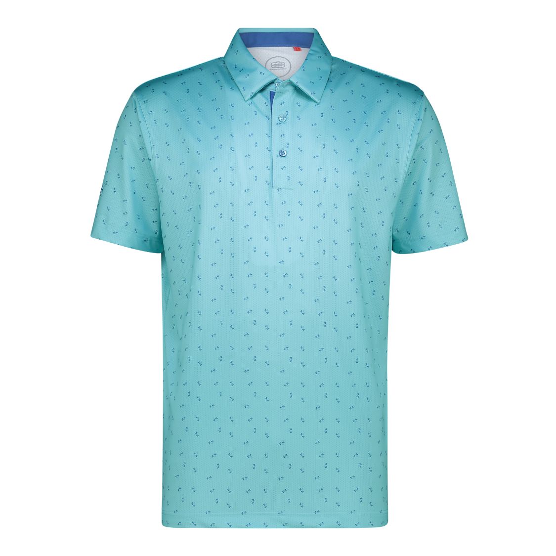 Men's Micro Meadow Dry Tech Performance Golfer Polo Shirt