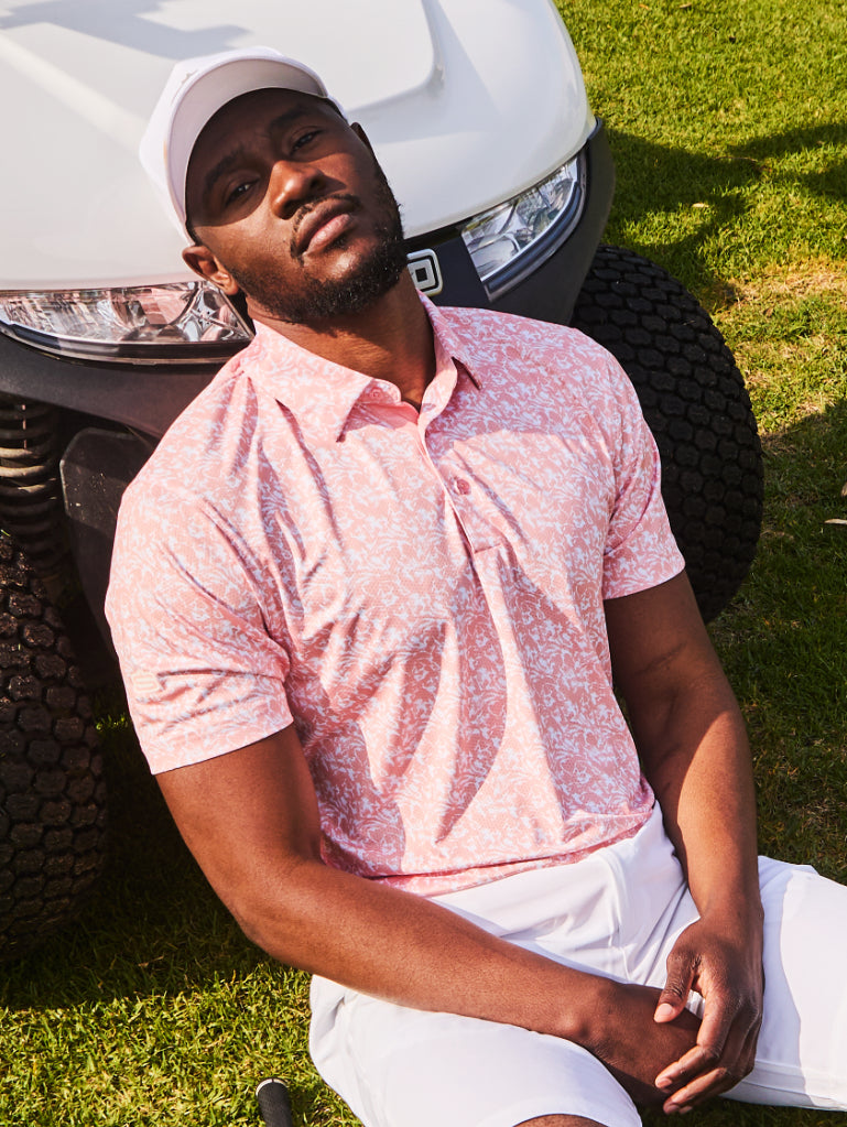 Men's Tidal Drift Dry Tech Performance Golfer Polo Shirt