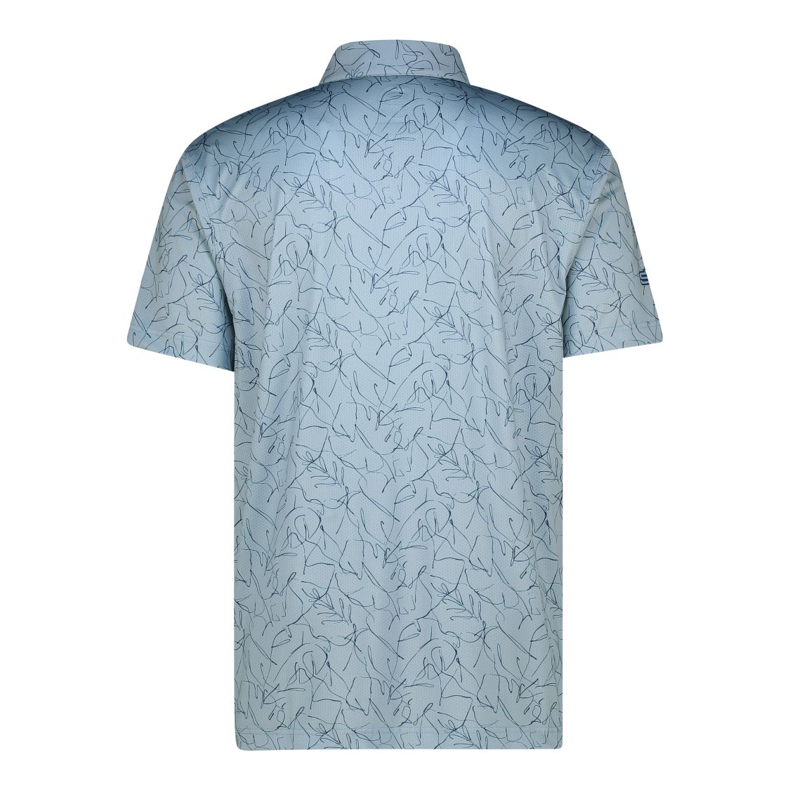 Men's Sketchy Floral Dry Tech Performance Golfer Polo Shirt-3