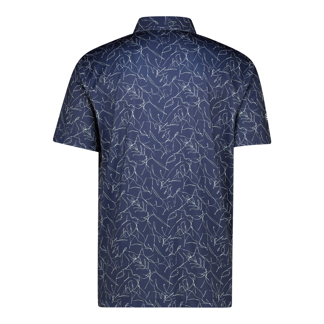 Men's Sketchy Floral Dry Tech Performance Golfer Polo Shirt-3