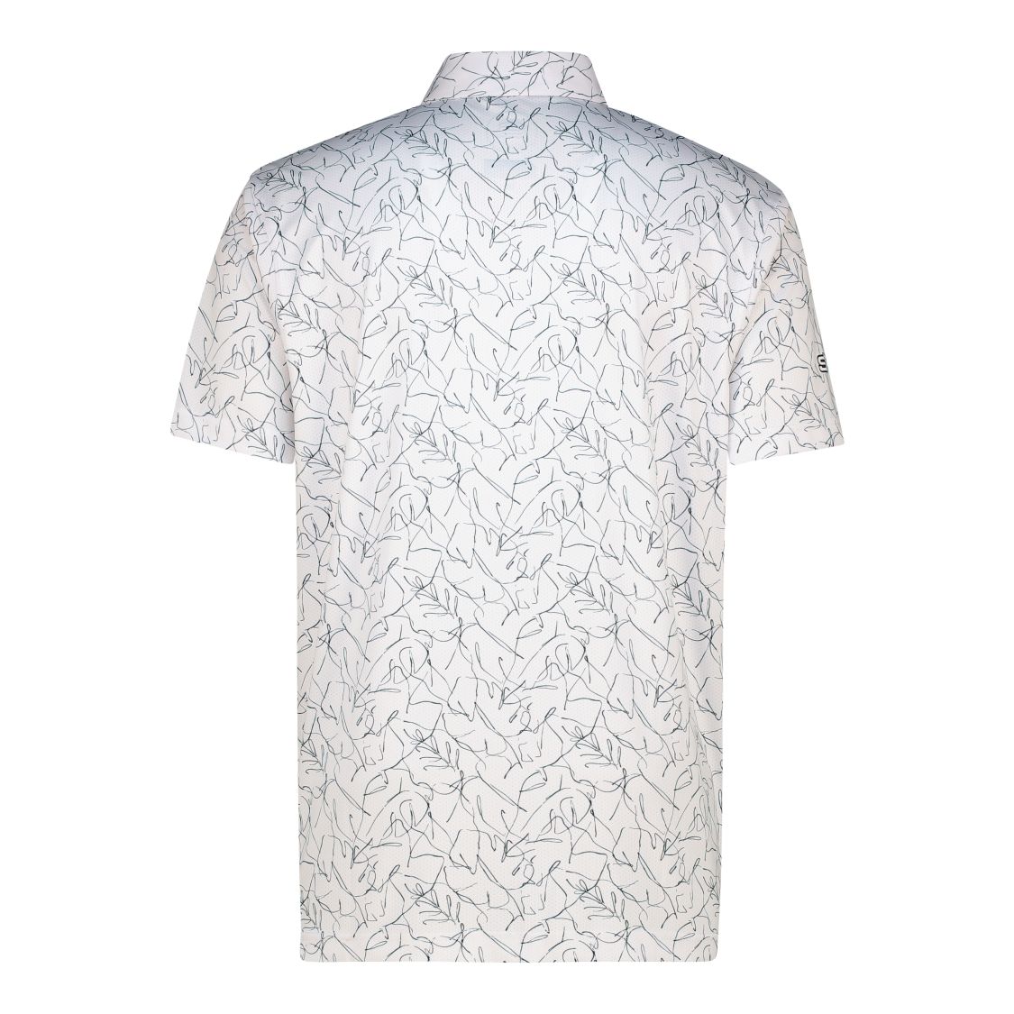 Men's Sketchy Floral Dry Tech Performance Golfer Polo Shirt-3