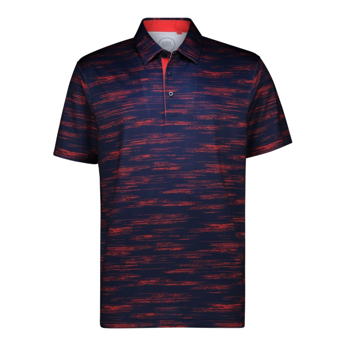 Men's Blurred Lines Dry Tech Performance Golfer Polo Shirt