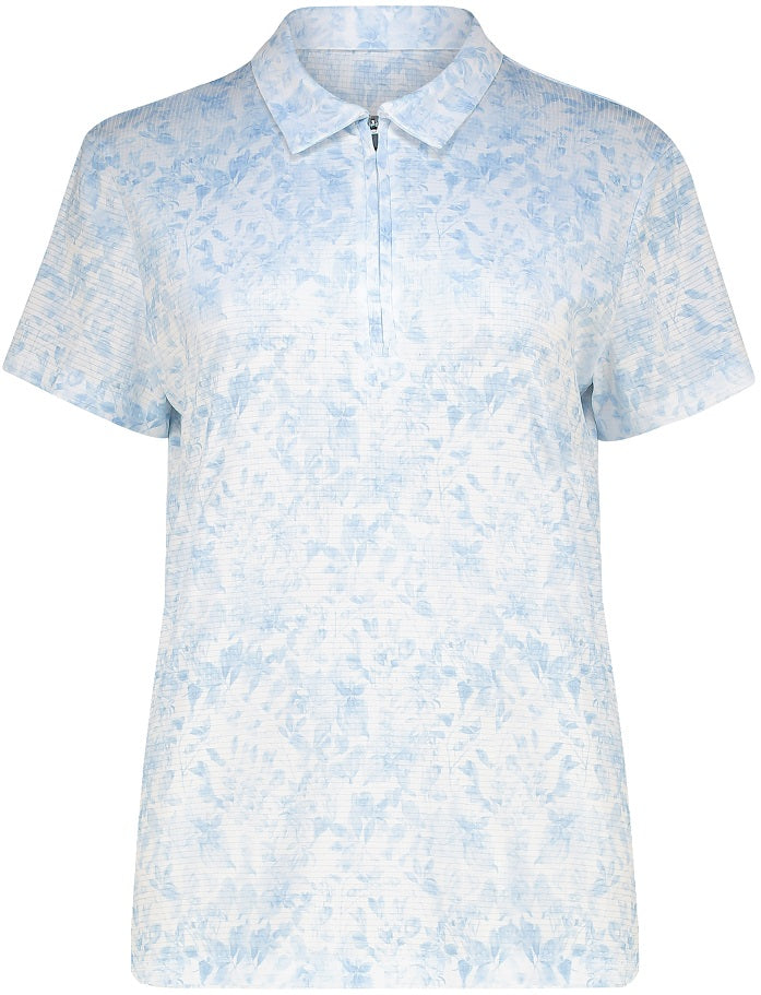 Women's Fun Flora Dry Tech Golfer Polo Shirt