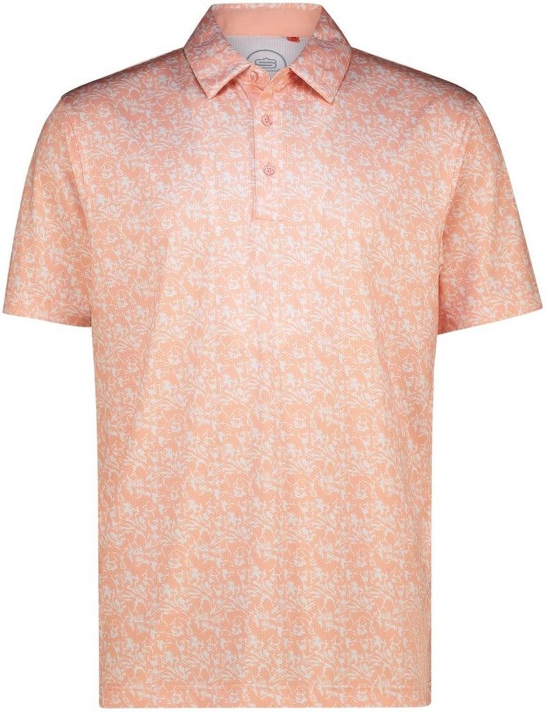 Men's Tidal Drift Dry Tech Performance Golfer Polo Shirt